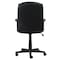 Global Industrial Executive Chair With Mid Back & Fixed Arms, Bonded Leather, Black 695642-AM - alternate 4